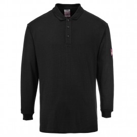 Flame Resistant Anti-Static Long Sleeve Polo Shirt FR10